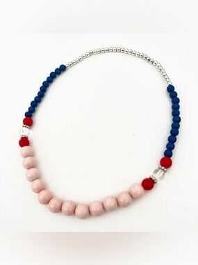 Seed Australia Girl's Bead Necklace Pink Blue Vintagey Princess Chic Sweet Hip